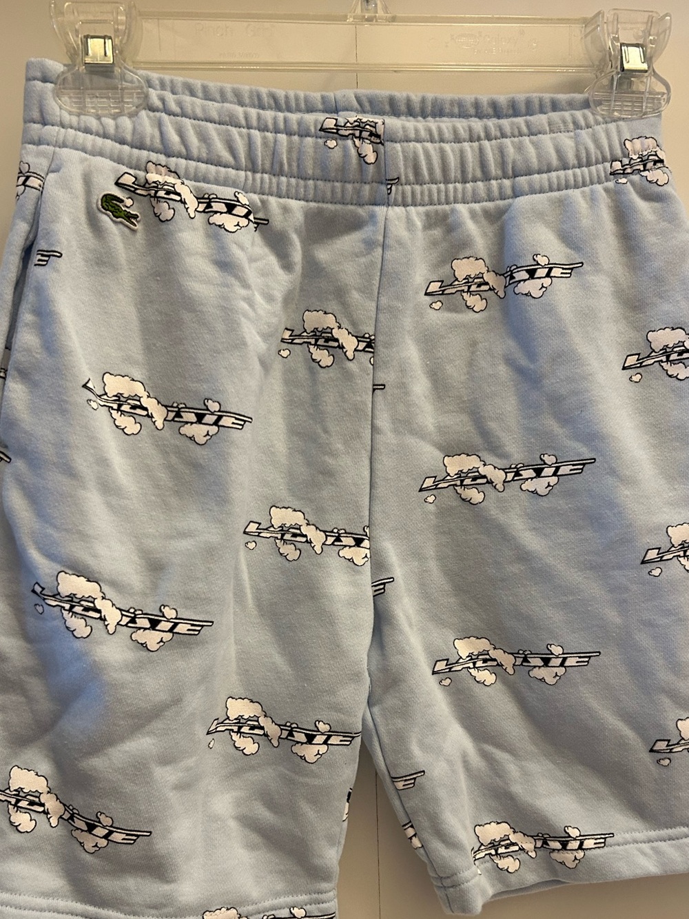 Lacoste Men’s Pale Blue Printed Swim Hybrids